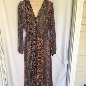 Bohemian Patterned Maxi Dress